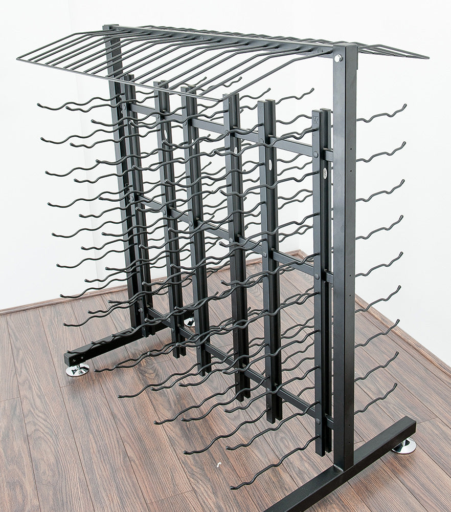 Veil Display Racks Commercial 90 Bottle Aisle Wine Rack | Great for Retail Wine Displays ...