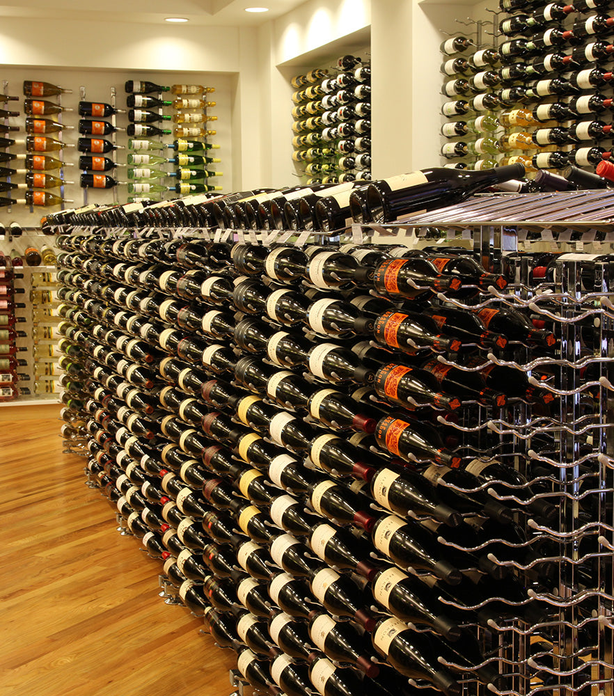 Commercial 90 Bottle Aisle Wine Rack | Great for Retail Wine Displays ...