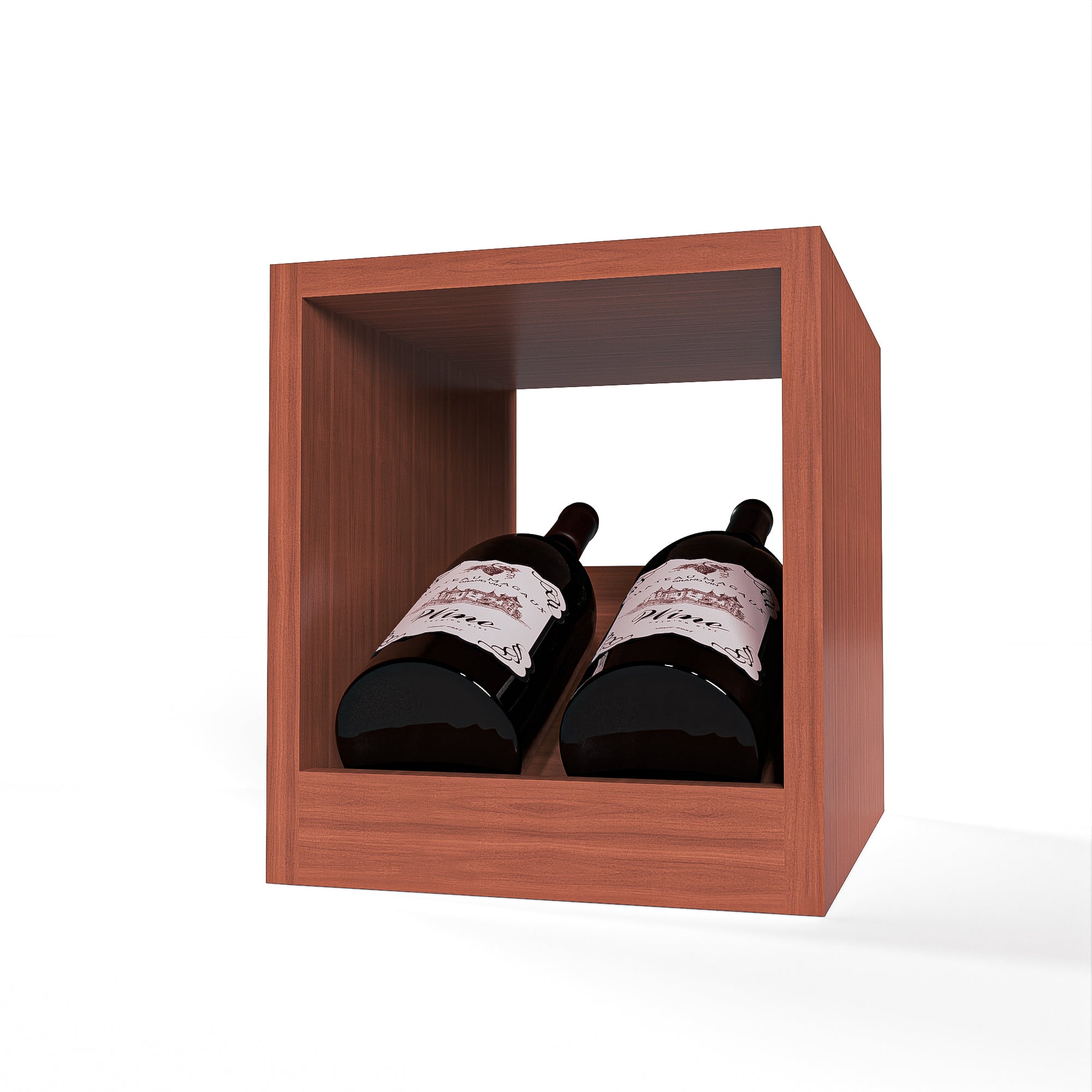 GrandCellar™ - 2 Column Full-Depth Magnum Elevated Display Row - 12