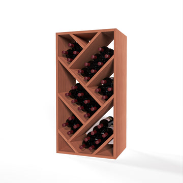 GrandCellar™ - 4 Column Full-Depth Herringbone Wine Bin - 36