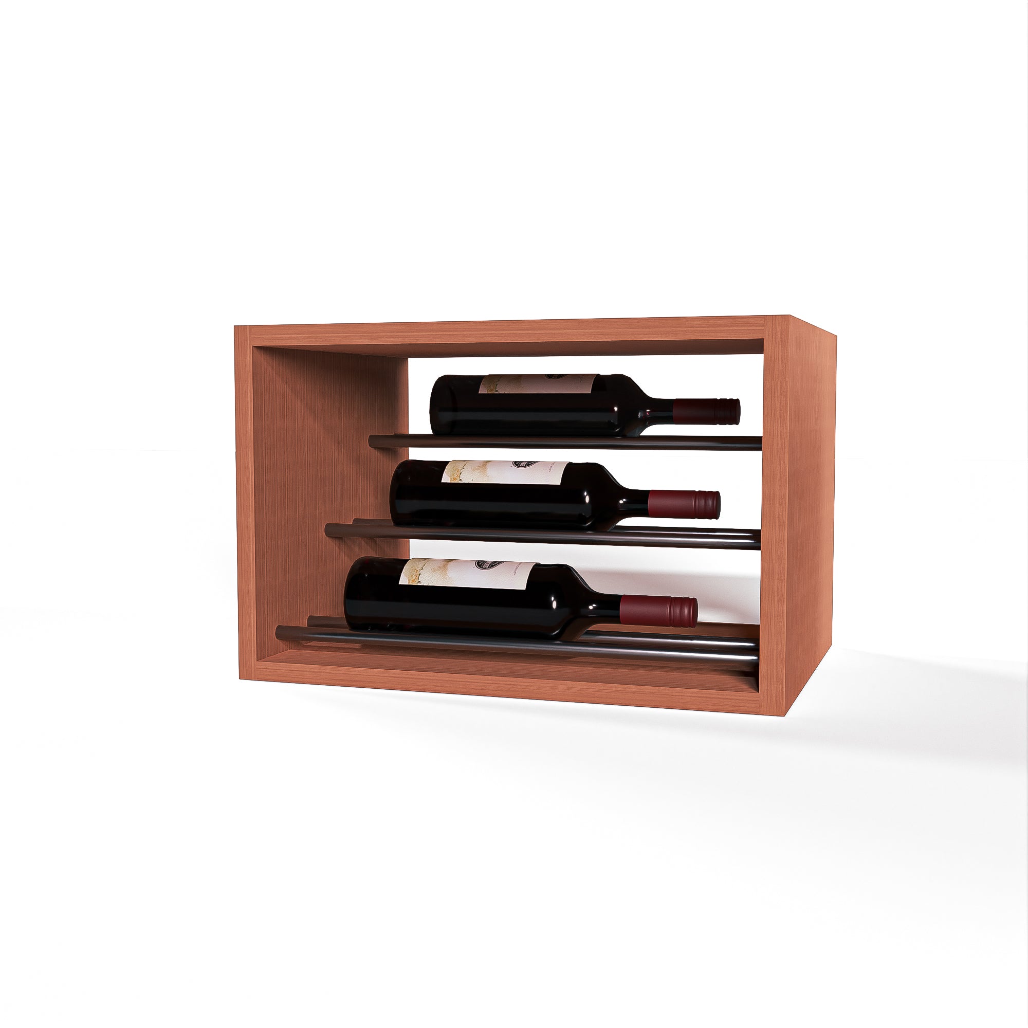 GrandCellar™ - 4 Column Waterfall Label-Forward Wine Display - 12