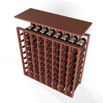 GrandCellar™ - 8 Column Full-Depth Solid Top in Sapele Mahogany Unstained with WineSafe™ Satin Sealant