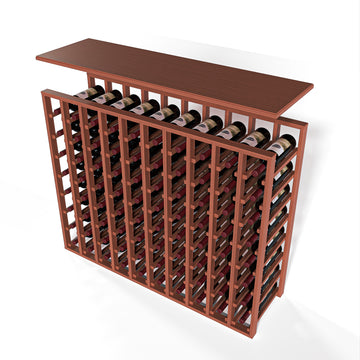 GrandCellar™ - 10 Column Full-Depth Solid Top in Sapele Mahogany Unstained with WineSafe™ Satin Sealant