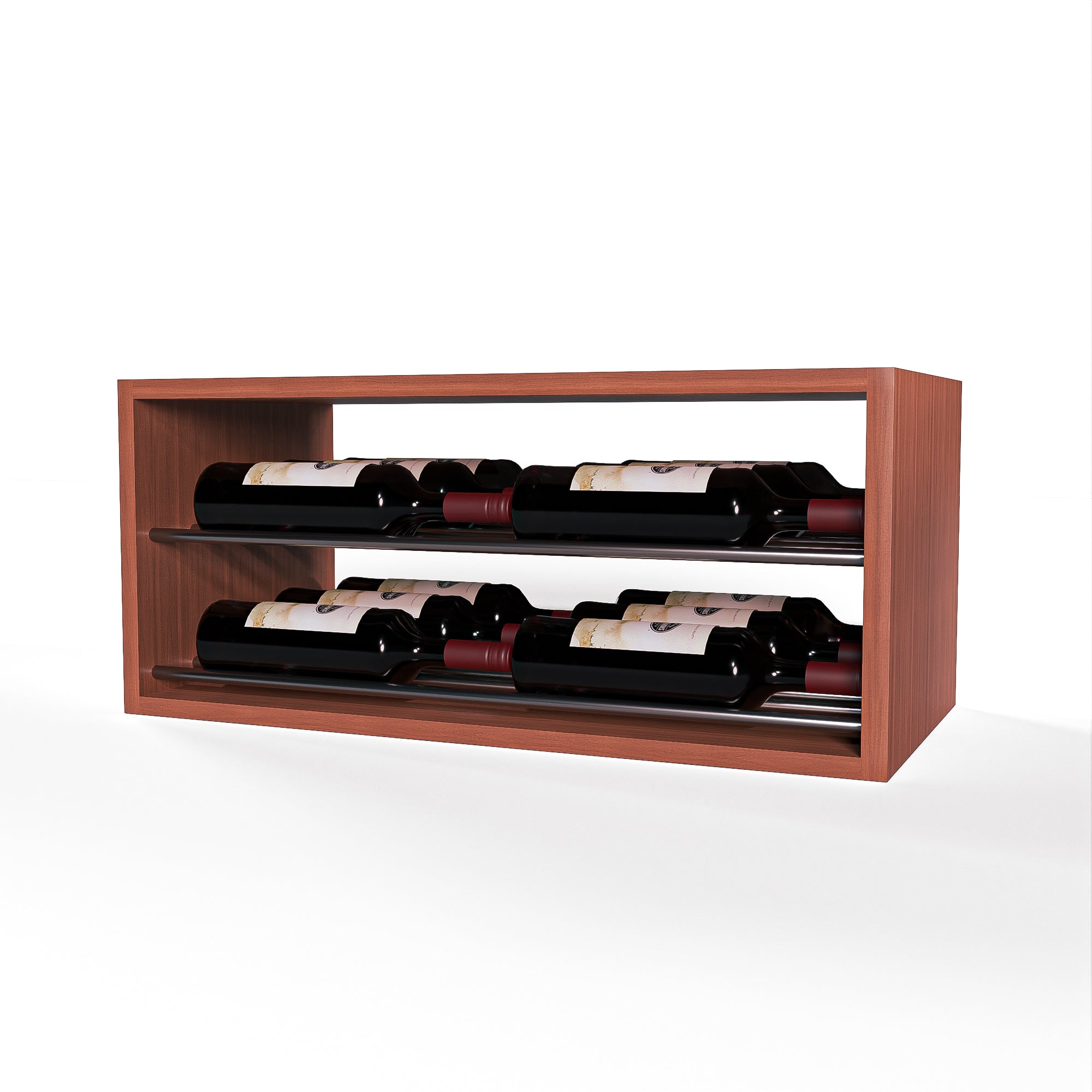 GrandCellar™ - 6 Column Horizontal Label-Forward Wine Display - 12
