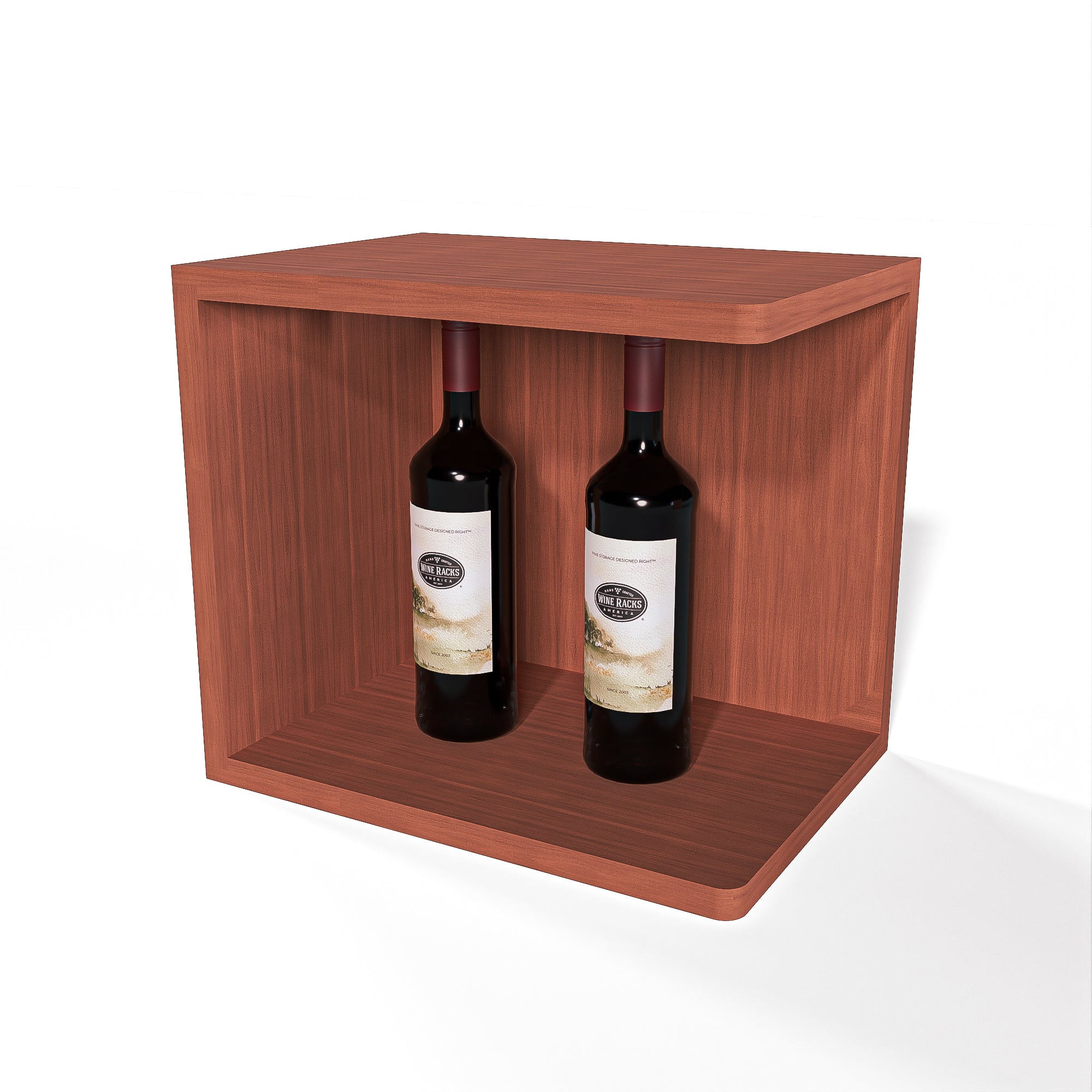 GrandCellar™ - Full-Depth Quarter Round Wine Shelf Display - 12