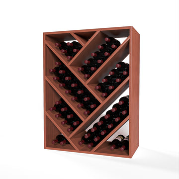 GrandCellar™ - 6 Column Full-Depth Herringbone Wine Bin - 36