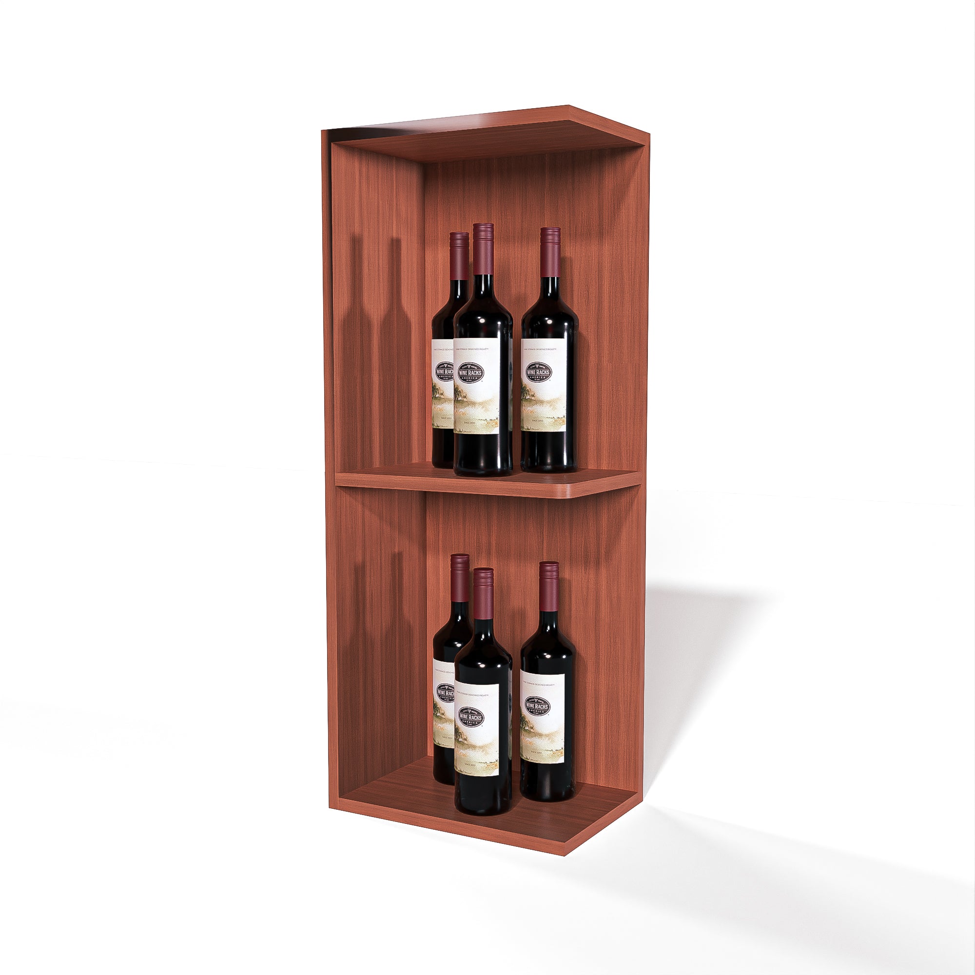 GrandCellar™ - Full-Depth Quarter Round Wine Shelf Display - 36