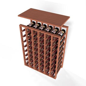 GrandCellar™ - 6 Column Full-Depth Solid Top in Sapele Mahogany Unstained without WineSafe™ Satin Sealant