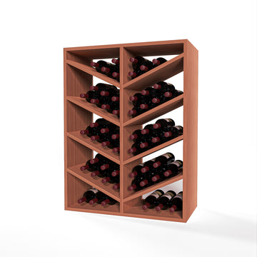 GrandCellar™ - 6 Column Full-Depth Chevron Wine Bin - 36
