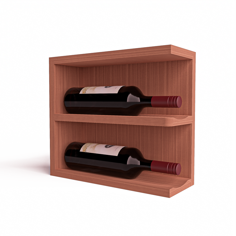 GrandCellar™ - Full-Depth Wine Cubby Curved Right Hand End Cap Display - 12"