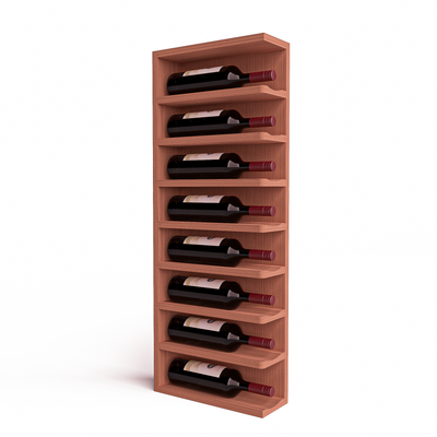 GrandCellar™ - Full-Depth Wine Cubby Curved Right Hand End Cap Display - 36"