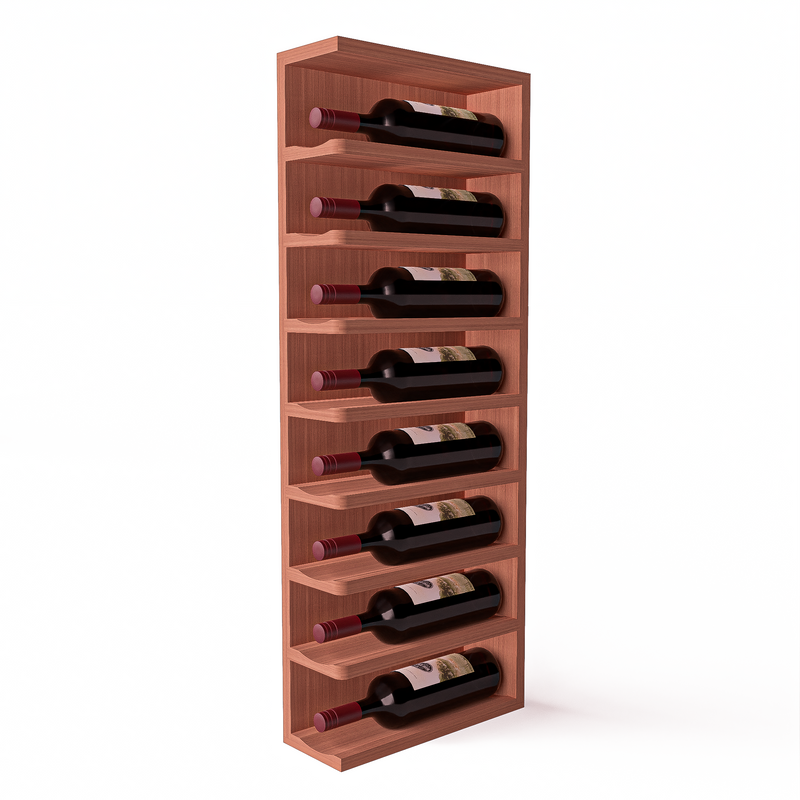 GrandCellar™ - Full-Depth Wine Cubby Curved Left Hand End Cap Display - 36"