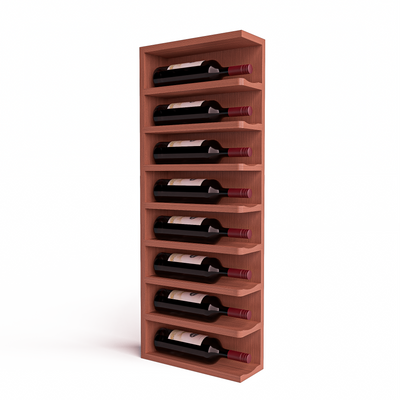 GrandCellar™ - Full-Depth Wine Cubby Curved Right Hand End Cap Display - 36"