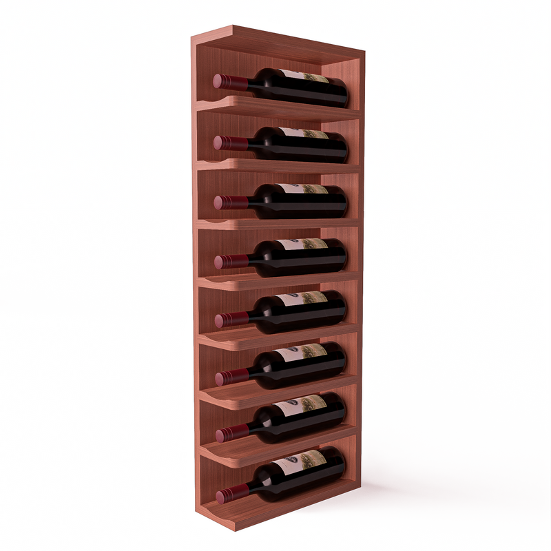 GrandCellar™ - Full-Depth Wine Cubby Curved Left Hand End Cap Display - 36"