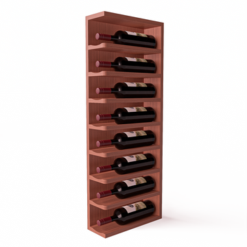 GrandCellar™ - Full-Depth Wine Cubby Curved Left Hand End Cap Display - 36