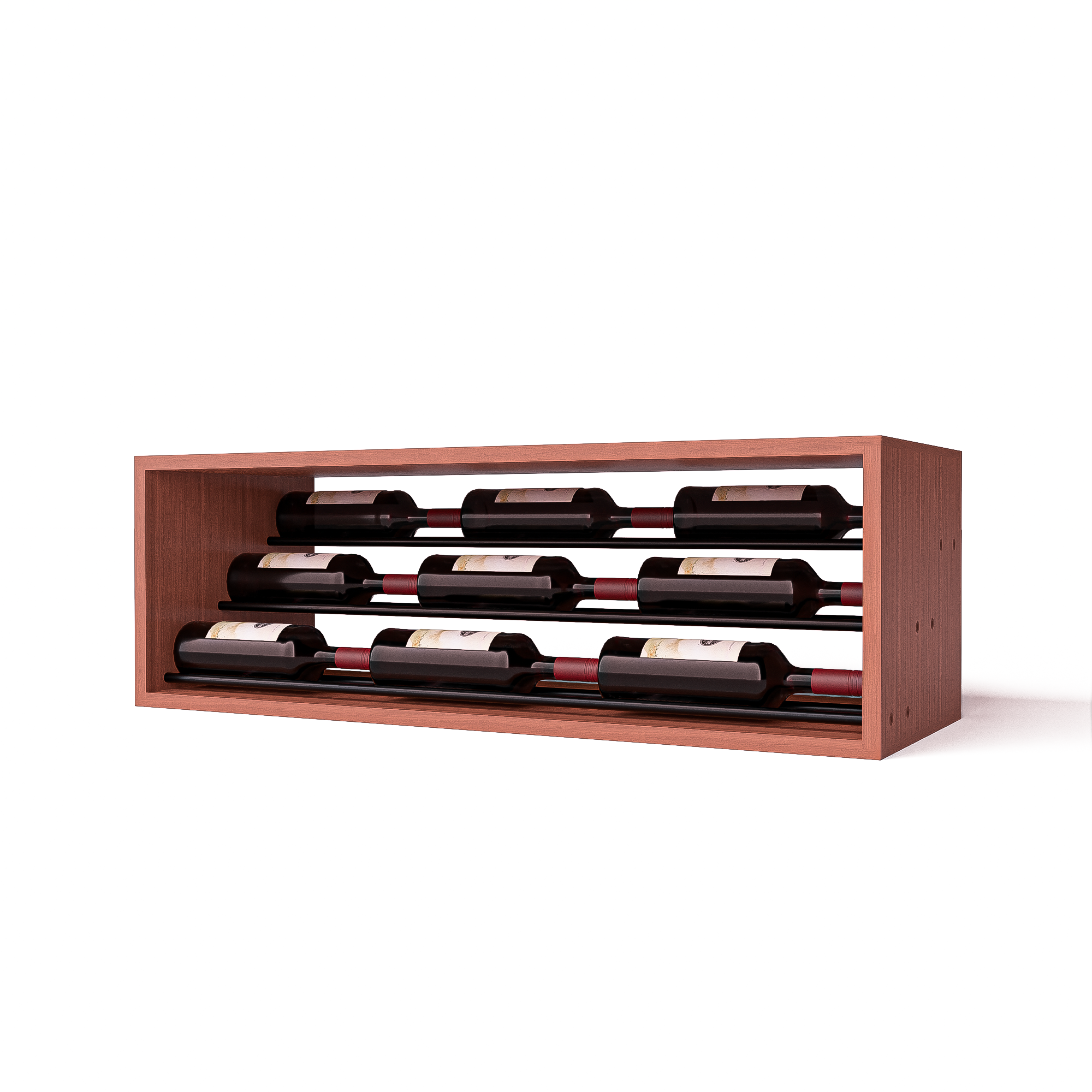 GrandCellar™ - 8 Column Waterfall Label-Forward Wine Display - 12