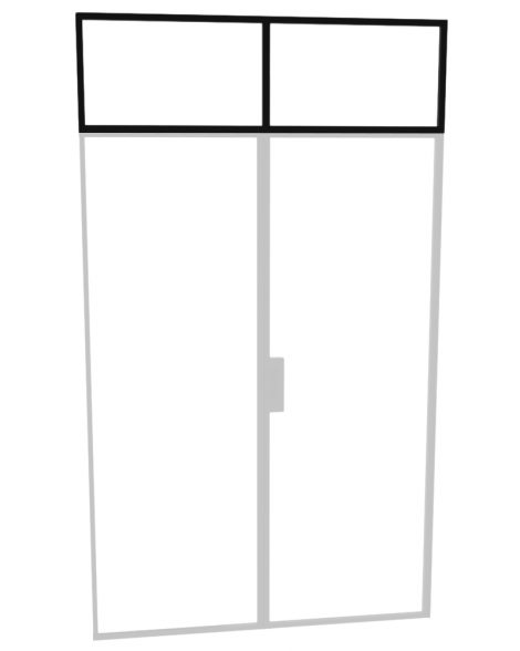 Full Glass Wine Cellar Transom