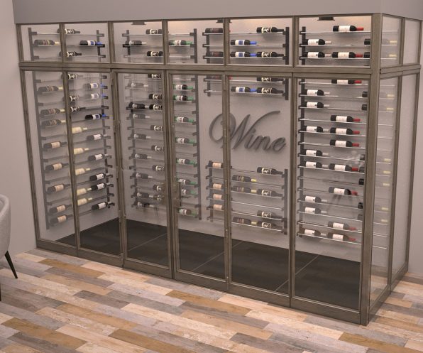 Full Glass Wine Cellar Transom