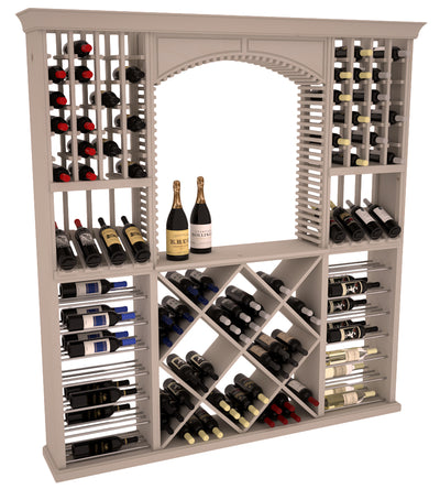 InstaCellar - Arezzo Wine Cellar Kit in Ponderosa Pine Greywash stained without WineSafe™ Satin Sealant