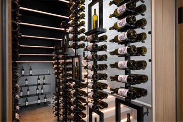 Vino Series Post Window Shelf for Upright Bottle & Glassware Display