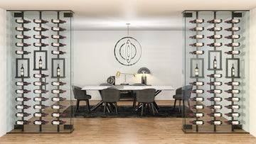Vino Series Post Window Shelf for Upright Bottle & Glassware Display