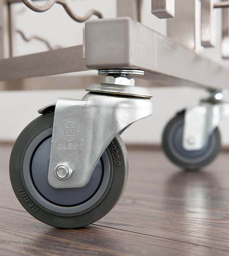VintageView® Commercial Aisle Rack Ext Caster Kit | Wine Racks America