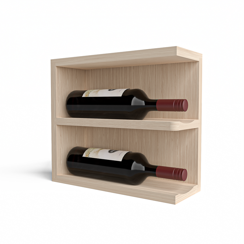 GrandCellar™ - Full-Depth Wine Cubby Curved Right Hand End Cap Display - 12"