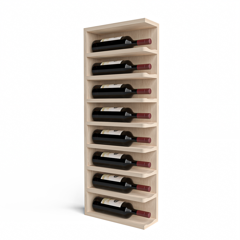 GrandCellar™ - Full-Depth Wine Cubby Curved Right Hand End Cap Display - 36"