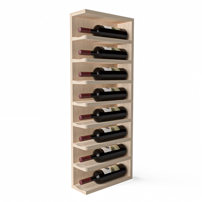 GrandCellar™ - Full-Depth Wine Cubby Curved Left Hand End Cap Display - 36"