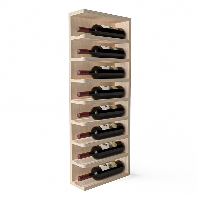 GrandCellar™ - Full-Depth Wine Cubby Curved Left Hand End Cap Display - 36