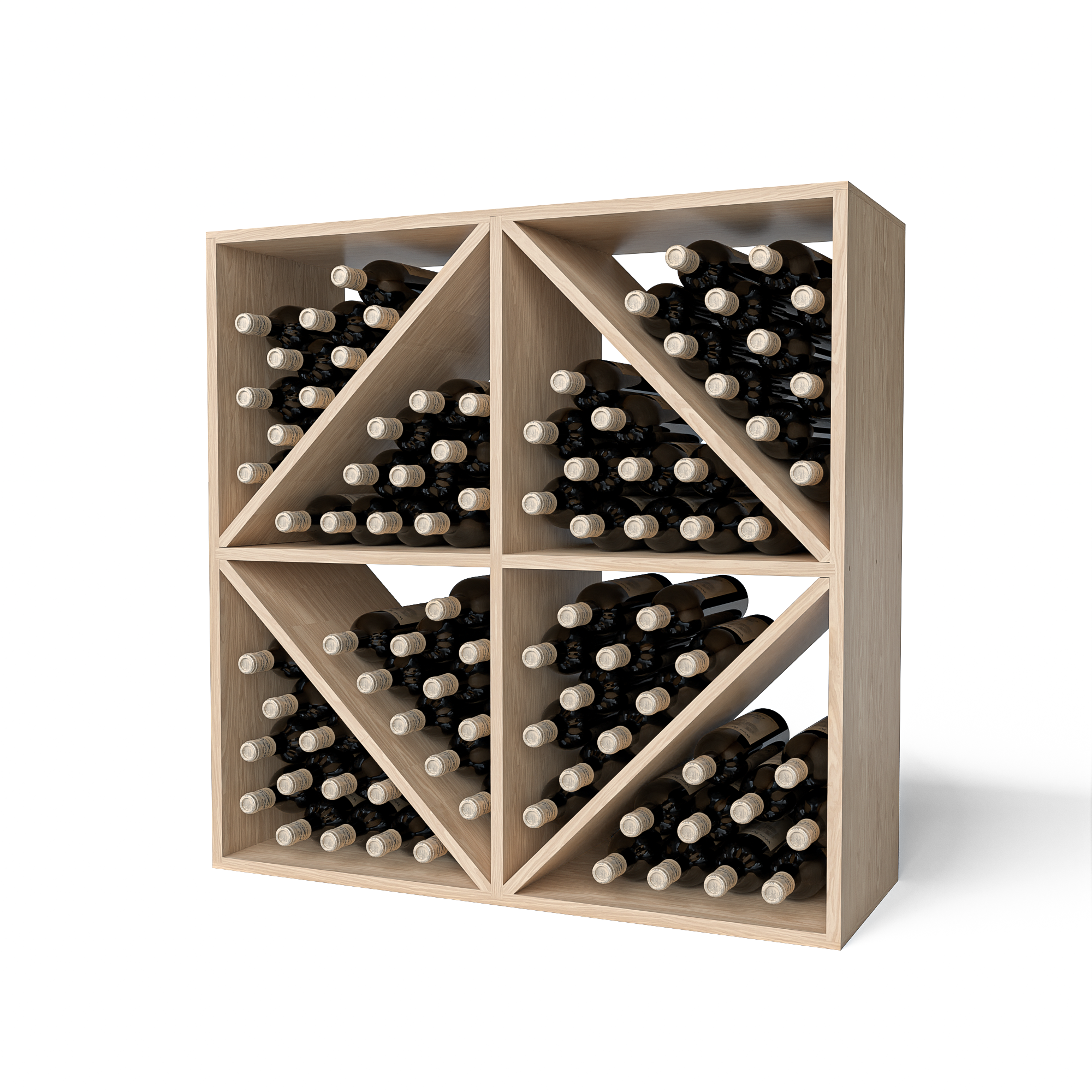 GrandCellar™ - 8 Column Full-Depth Diamond Bin - 36