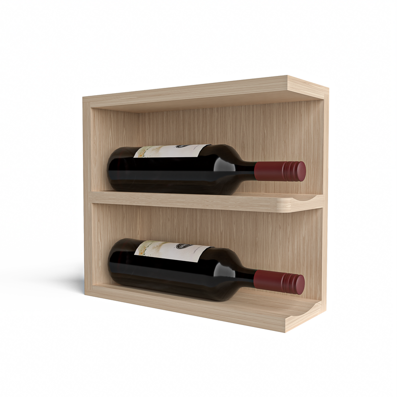 GrandCellar™ - Full-Depth Wine Cubby Curved Right Hand End Cap Display - 12"