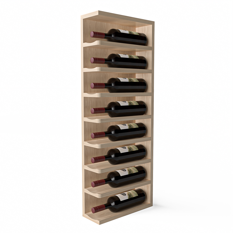 GrandCellar™ - Full-Depth Wine Cubby Curved Left Hand End Cap Display - 36"