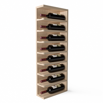 GrandCellar™ - Full-Depth Wine Cubby Curved Left Hand End Cap Display - 36