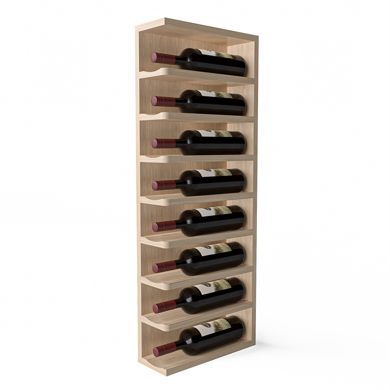 GrandCellar™ - Full-Depth Wine Cubby Curved Left Hand End Cap Display - 36