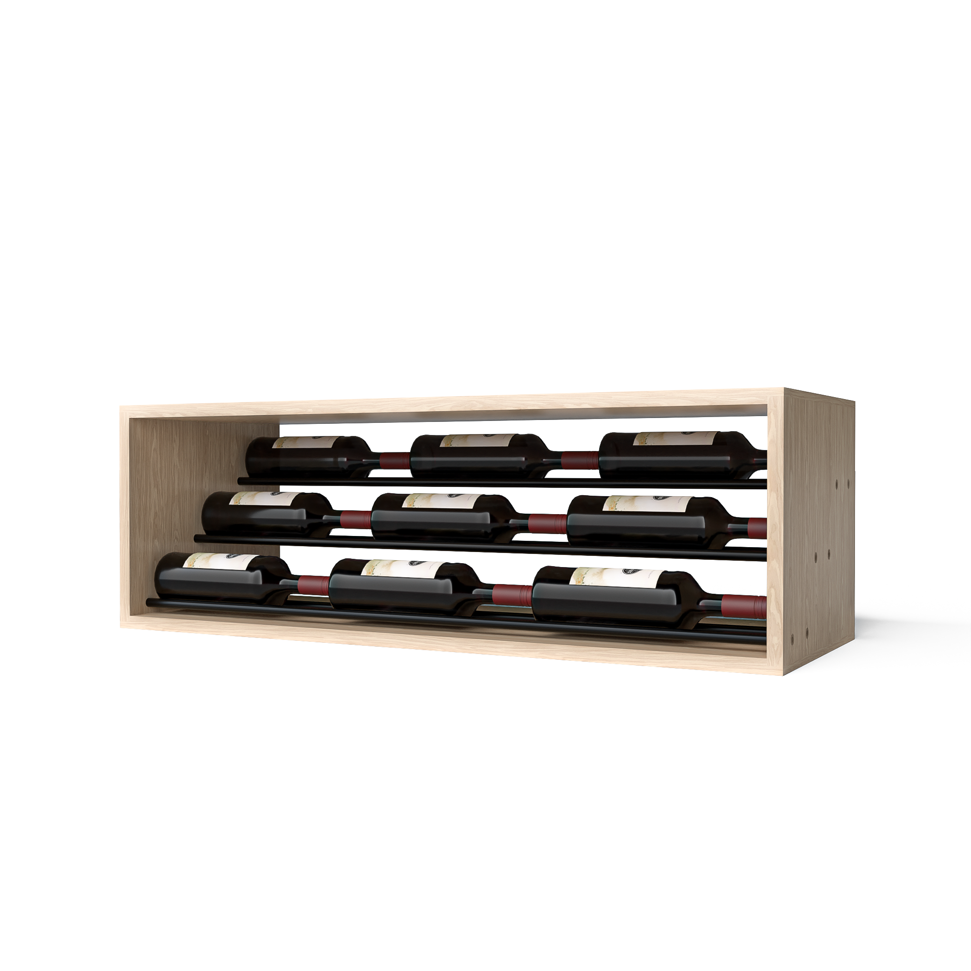 GrandCellar™ - 8 Column Waterfall Label-Forward Wine Display - 12