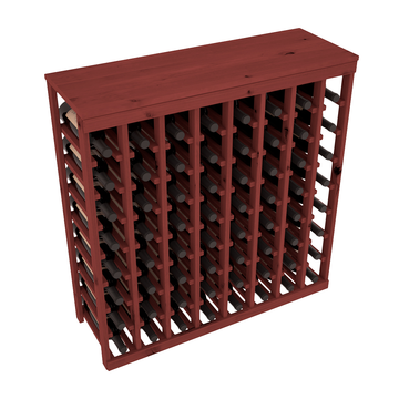 Living Series - 64 Bottle Tabletop Rack in Alder Cherry stained without WineSafe™ Satin Sealant