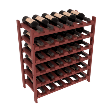 Living Series - 36 Bottle Stackable in Alder Cherry stained with WineSafe™ Satin Sealant