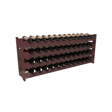 Living Series - 48 Bottle Scalloped Rack in Pine Walnut stained without WineSafe™ Satin Sealant