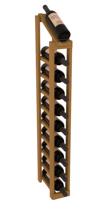 InstaCellar - 1 Column, 10R Display Top Rack in Grand Mahogany Oak stained without WineSafe™ Satin Sealant