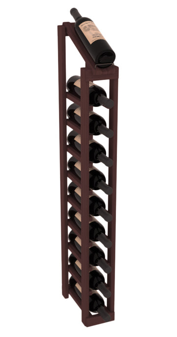 InstaCellar - 1 Column, 10R Display Top Rack in Grand Mahogany Walnut stained without WineSafe™ Satin Sealant