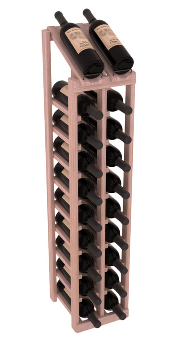 InstaCellar - 2 Column, 10R Display Top Rack in Grand Mahogany Unstained without WineSafe™ Satin Sealant