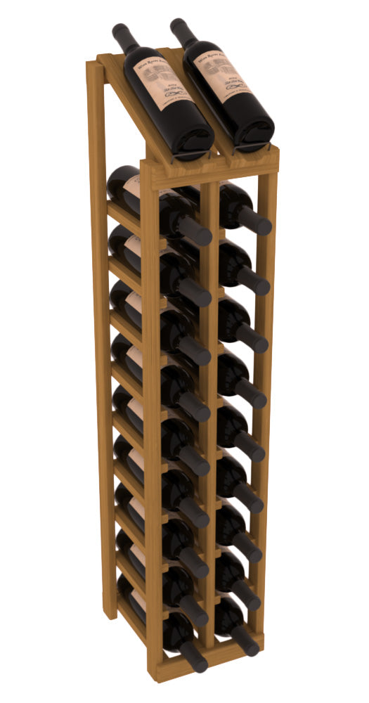 InstaCellar - 2 Column, 10R Display Top Rack in Grand Mahogany Oak stained without WineSafe™ Satin Sealant
