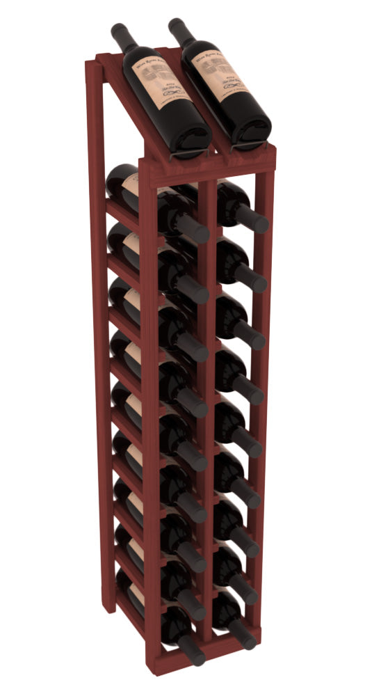 InstaCellar - 2 Column, 10R Display Top Rack in Grand Mahogany Cherry stained without WineSafe™ Satin Sealant