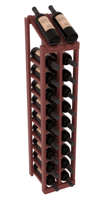 InstaCellar - 2 Column, 10R Display Top Rack in Grand Mahogany Cherry stained with WineSafe™ Satin Sealant