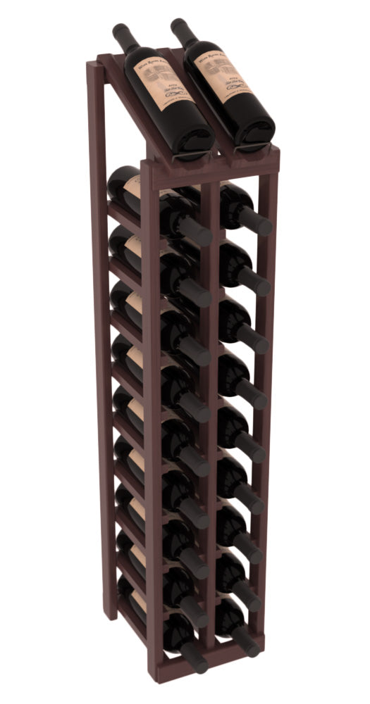 InstaCellar - 2 Column, 10R Display Top Rack in Grand Mahogany Walnut stained with WineSafe™ Satin Sealant