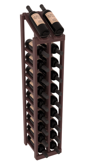 InstaCellar - 2 Column, 10R Display Top Rack in Grand Mahogany Walnut stained with WineSafe™ Satin Sealant