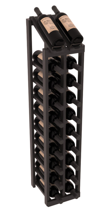 InstaCellar - 2 Column, 10R Display Top Rack in Grand Mahogany Black stained with WineSafe™ Satin Sealant