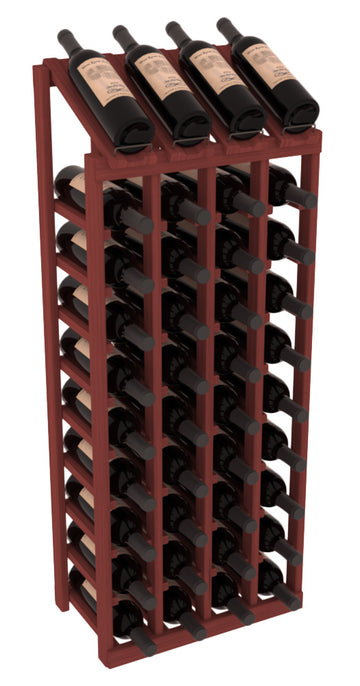 Retail Point of Purchase Display 4X10 in Grand Mahogany Cherry stained without WineSafe™ Satin Sealant