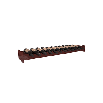Living Series - 12 Bottle Scalloped Rack in Redwood Cherry stained without WineSafe™ Satin Sealant